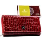 Portfel, czerwony, skórzany, Peterson