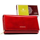 Portfel, czerwony, skórzany, Peterson