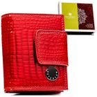 Portfel, czerwony, skórzany, Peterson