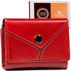 Portfel, czerwony, skórzany, RFID, Peterson