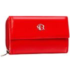 Portfel, czerwony, skórzany, RFID, Rovicky