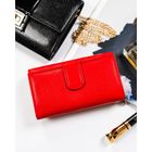 Portfel, czerwony, skórzany, Rovicky