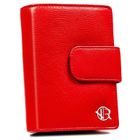 Portfel, czerwony, skórzany, Rovicky