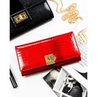 Portfel, czerwony, skórzany, Rovicky