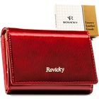 Portfel, czerwony, skórzany, Rovicky