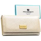 Portfel, ecru, Peterson