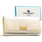 Portfel, ecru, RFID, Peterson