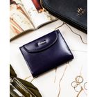 Portfel, fioletowy, skórzany, Peterson