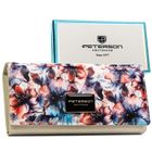 Portfel, mix, skóra naturalna i ekologiczna, Peterson