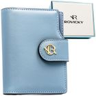 Portfel, niebieski, skóra ekologiczna, RFID, Rovicky