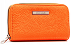 Portfel, pomarańczowy, skóra ekologiczna, Cavaldi
