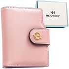 Portfel, różowy, skóra ekologiczna, RFID, Rovicky