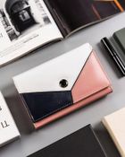 Portfel, różowy, skórzany, Peterson