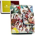 Portfel, skórzany, kwiatowy wzór, Peterson