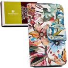 Portfel, skórzany, kwiatowy wzór, Peterson