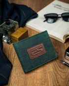 Portfel, zielony, skórzany, Forever Young