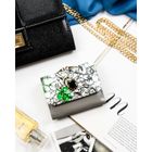 Portfel, zielony, skórzany, Peterson