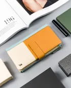 Portfel, żółty, skórzany, Rovicky