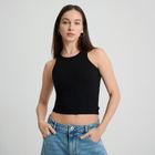 Prążkowany top z domieszką modalu NOWEAR