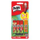 Pritt, klej w sztyfcie, neon, 3-11g + 1-10g