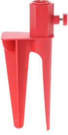 ProBeach, baza do parasola, wbijana, czerwona, 28 cm