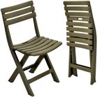 ProGarden, Komodo, krzesła cateringowe, składane, plastikowe, zielone, 4 szt.