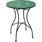 Progarden, ogrodowy stolik kawowy, metalowy, z mozaiką w kształcie liści, 60-72 cm