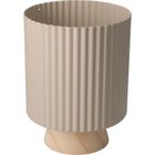 ProGarden, Stöda, metalowa doniczka z drewnianą podstawką, 18-23 cm