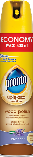 Pronto, Lawenda, środek do mebli drewnianych, aerozol