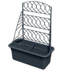 Prosperplast, Bloma, doniczka z pergolą, antracytowa, 60 cm