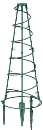 Prosperplast, Floo Supports, podpora do roślin, stożkowa, zielony leśny, 25-60 cm