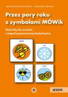 Przez pory roku z symbolami MÓWik. Jesień