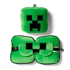 Puckator, Minecraft, poduszka podróżna z maską na oczy, Creeper