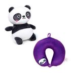 Puckator, poduszka podróżna i pluszowa zabawka, 2w1, panda