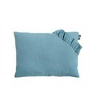 Pulp, Bamboo, poduszka muślinowa, niebieska, 35-45 cm