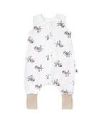 Pulp, Wesoła Zebra, śpiworek ze skarpetkami, muślinowy, TOG 1.75, 2-4l