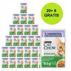 Purina, Cat Chow Sterilised, karma mokra dla kota, jagnięcina, fasola, 26-85g