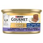 Purina, Gourmet Gold, mus z jagnięciną, karma mokra dla kotów, 85g