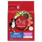 Purina One, Med/Max Adult, Dog Lamb & Rice, 2,5 kg
