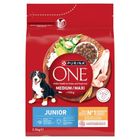 Purina One, Med/Max Junior, Chicken & Rice, 2,5 kg