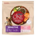 Purina One, Mini Dog Sensitive, Salmon & Rice, 1,5 kg