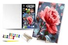 Qbee, malowanie po numerach, Róża na róży, 30-40 cm