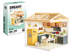 QBI, miniaturowy domek LED, kuchnia, puzzle 3D, 126 elementów
