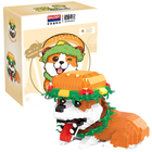 QBI, Pies Hamburger, klocki konstrukcyjne, 873 elementy