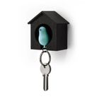 Qualy, Budka, wieszak na klucze, czarno-niebieski, 10091-BK-BU