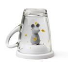 Qualy, kubek z pokrywką, myszka, 10430-WH-GY