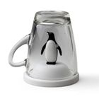 Qualy, kubek z pokrywką, pingwin, 10432-WH-BK