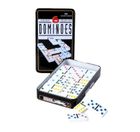 Quint, Domino, Double 6, w metalowym pudełku, gra losowa