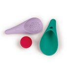 Quut, Cuppi, łopatki wielofunkcyjne do piasku z piłeczką, Lagoon + lavender, 2 szt.