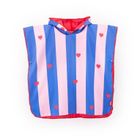 Quut, dwustronne poncho kąpielowe dla dzieci, Cherry Red